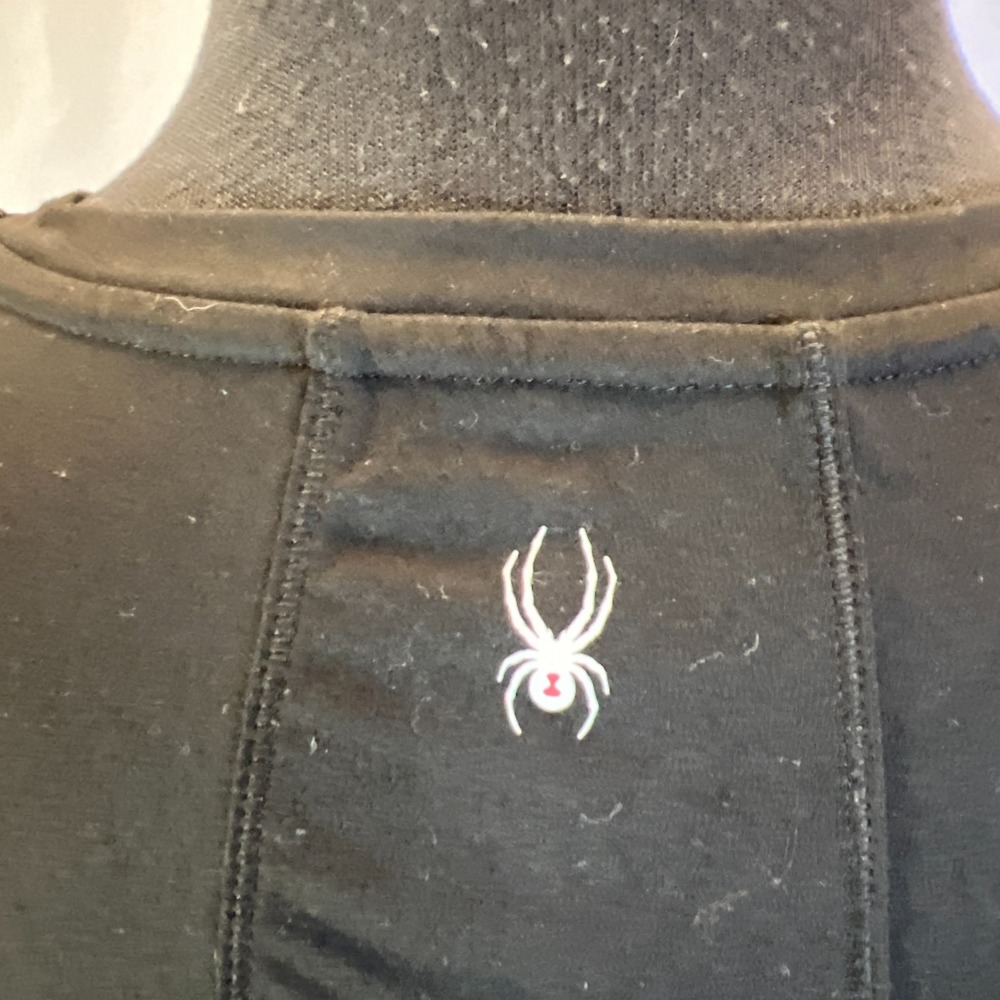 Spyder Active Performance Top Womens Small Black Nylon Stretch Moisture Wicking - Picture 6 of 13